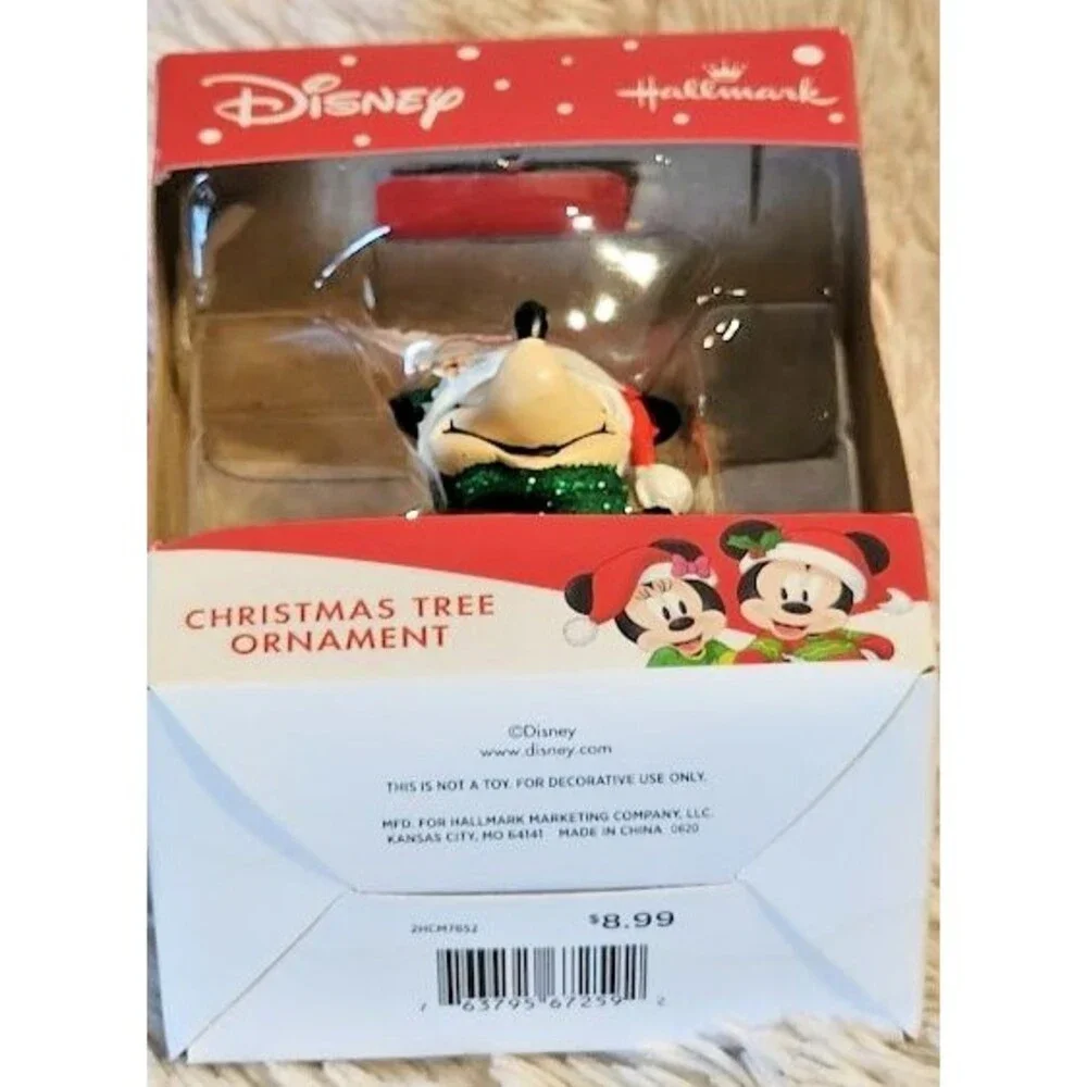 Hallmark Disney Mickey Mouse Green Scarf Santa Hat Christmas Tree Ornament 2020